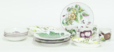 Lot 395 - A quantity of reproduction Chelsea porcelain...