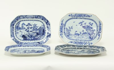 Lot 419 - A pair of late 18th Century Chinese blue and...