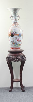 Lot 428 - A late 19th Century Japanese porcelain vase,...