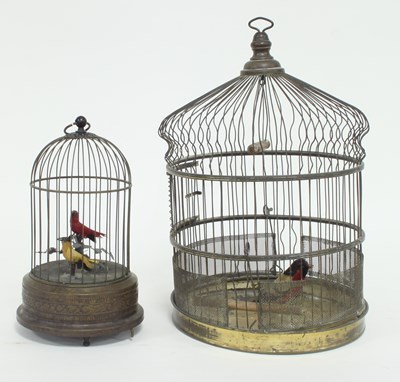 Lot 440 - A singing bird automaton, modelled as two...