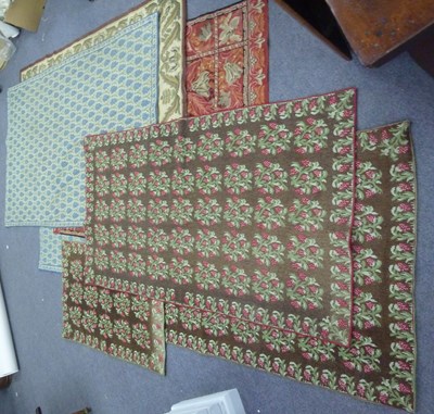 Lot 574 - A needlework rug, 182cm x 117cm (72" x 46")...