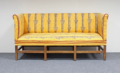 Lot 671 - A square frame settee of George III design...