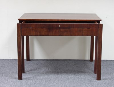 Lot 676 - A Swedish Gustavian mahogany draughtsman's...