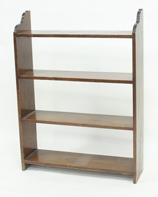 Lot 692 - An early 20th Century open bookcase, 69cm wide