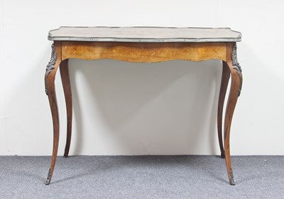 Lot 695 - A kingwood and marquetry table of Louis XVI...