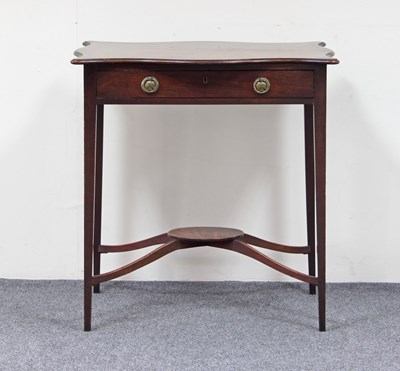 Lot 717 - A George III mahogany side table, the...