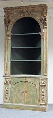 Lot 742 - A pair of painted architectural corner...