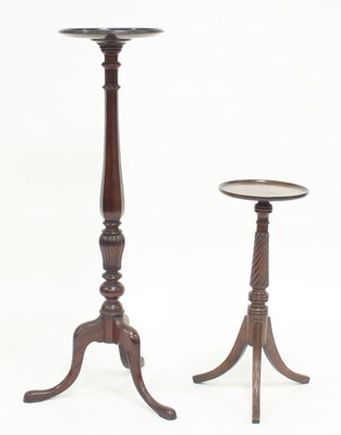 Lot 774 - A mahogany jardiniere stand, the circular top...