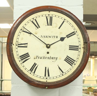 Lot 840 - A circular eight-day kitchen dial by Askwith,...