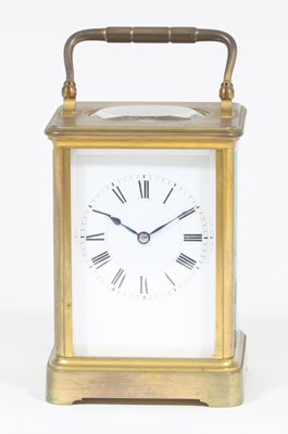 Lot 845 - A gilt brass cased carriage clock fitted a...