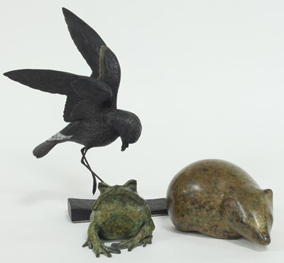 Lot 864 - Geoff Harlow/Bird Landing/dated 1998/carved...