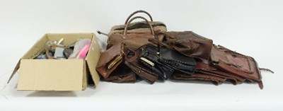 Lot 24 - Various evening bags, evening bag mounts, fans...