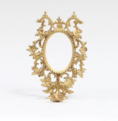 Lot 41 - A Florentine gilded carved wood frame, 19th...