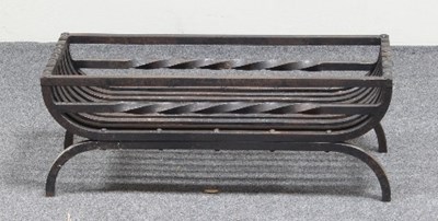 Lot 45 - A steel fire basket