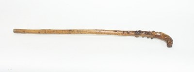 Lot 61 - A walking stick, the handle in the form of a...