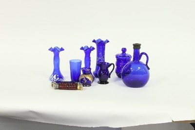 Lot 116 - Two Victorian coloured glass double-ended...