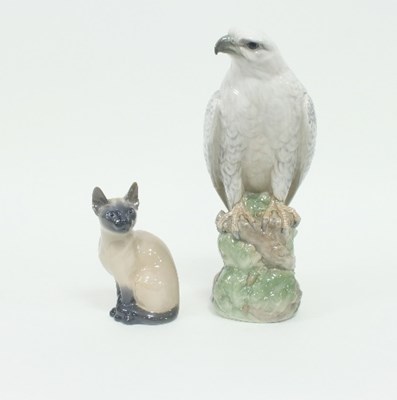 Lot 125 - A Royal Copenhagen figures of a grey falcon,...