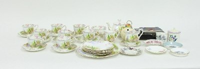 Lot 130 - A Royal Albert Kentish Rockery pattern tea...