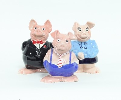 Lot 167 - Three Wade NatWest Bank piggybanks, 17cm x 19cm