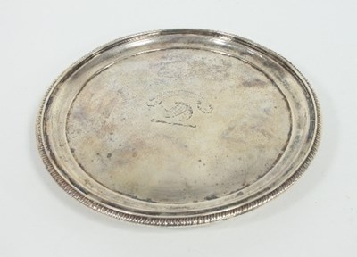 Lot 216 - A George III silver coaster, maker's mark...