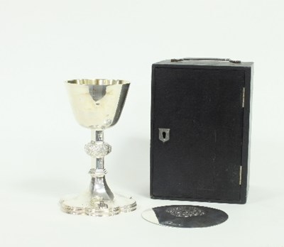 Lot 251 - A silver communion chalice, J.R., Birmingham...