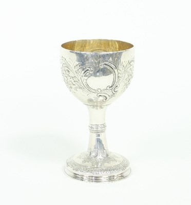 Lot 262 - A George III silver goblet, William Grundy,...