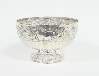 Lot 263 - A late Victorian silver rose bowl, Edward...