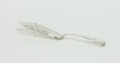 Lot 289 - A George IV silver fish slice, WT, London 1829,...