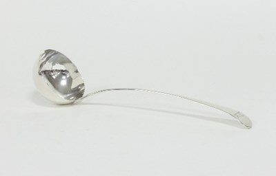 Lot 294 - A George III silver ladle, makers mark...