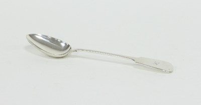 Lot 296 - A William IV silver basting spoon, William...