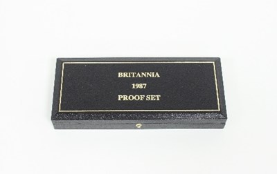 Lot 382 - The Britannia 1987 gold proof set, no 05539,...