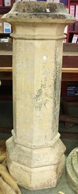 Lot 512 - A large chimney pot of octagonal form, 127cm high