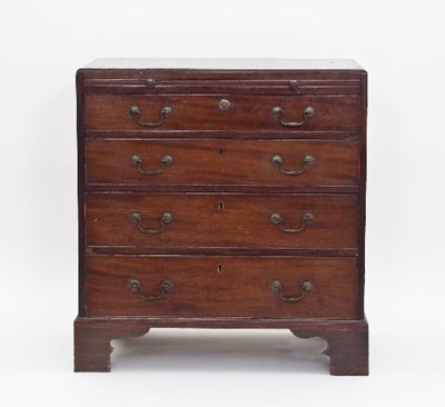 Lot 534 - A George III 18th Century mahogany caddy top...