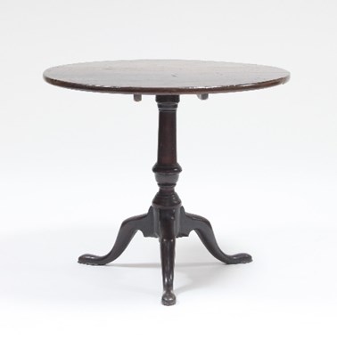 Lot 540 - A mid 18th Century walnut tripod table on...