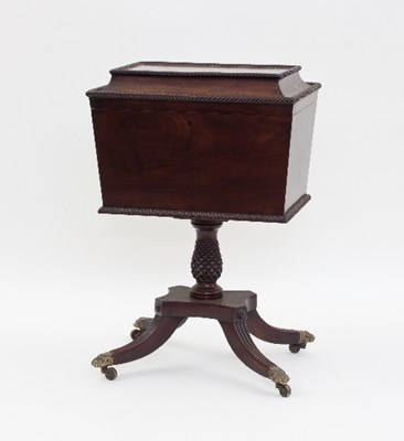 Lot 566 - A Regency Irish mahogany cellaret the...