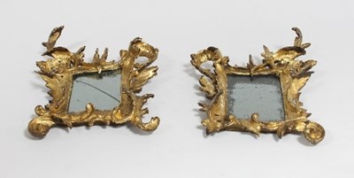 Lot 576 - A pair of 18th Century Italian rococo carved...