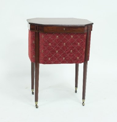 Lot 580 - A Regency work table, with crossbanded...