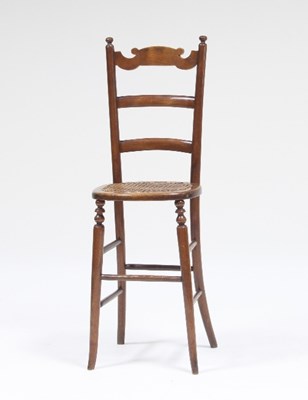 Lot 594 - A Regency beechwood ladderback deportment...