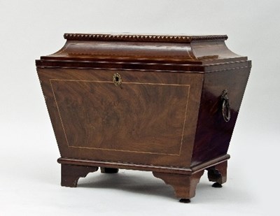 Lot 602 - An early 19th Century mahogany sarcophagus...