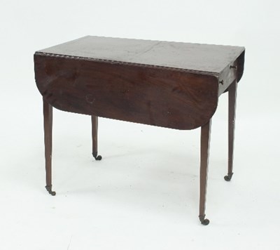 Lot 611 - A George III two-flap mahogany Pembroke table...