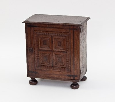 Lot 641 - A 17th Century Dutch spice cupboard with...