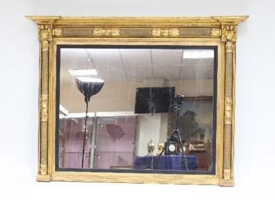 Lot 714 - A Regency giltwood and plaster overmantel...