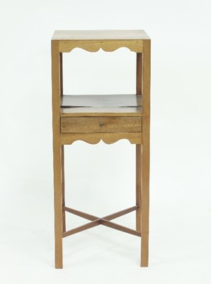 Lot 760 - A George III mahogany two-tier washstand, the...