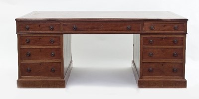 Lot 778 - A mid 19th Century mahogany partners' desk,...