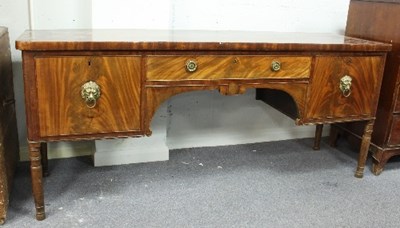 Lot 793 - A 19th Century mahogany sideboard, the central...