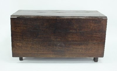 Lot 810 - An 18th Century oak gateleg table, the...