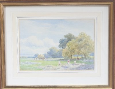 Lot 916 - John Bates Noel/Haymaking/signed/watercolour,...