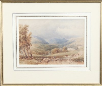 Lot 930 - Anthony Vandyke Copley Fielding/Drovers by a...