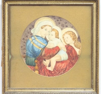 Lot 934 - Follower of Raphael/ Madonna della Sedia/...