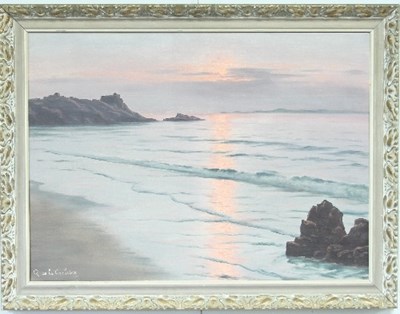 Lot 980 - Roger de la Corbie?re/Coastal Landscape at...